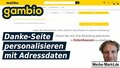 Gambio: Danke-Seite personalisieren mit Adressdaten