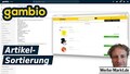 Gambio Artikel-Sortierung
