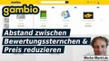 Gambio Abstand zwischen Bewertungssternchen & Preis reduzieren