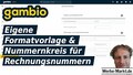 Gambio Eigene Formatvorlage & Nummernkreis für Rechnungsnummern