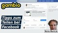 Gambio Tipps zum Teilen bei Facebook