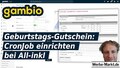 Gambio Geburtstags-Gutschein: CronJob einrichten bei All-inkl